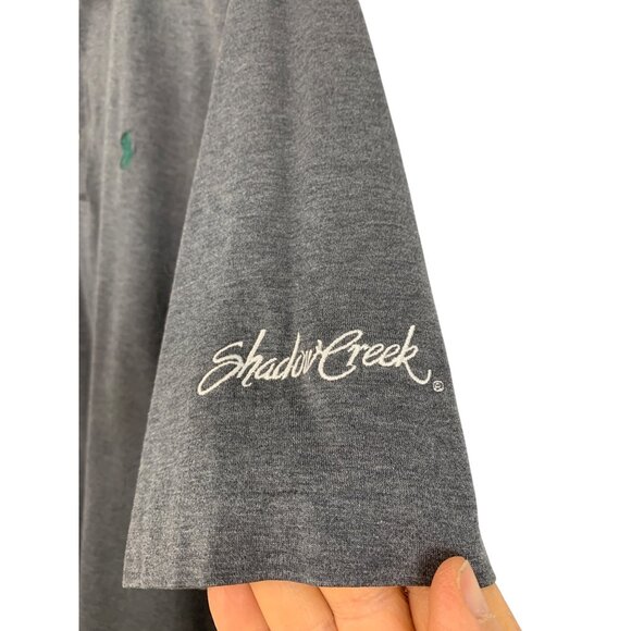 Polo Golf Ralph Lauren Mens Black Polo Shirt Shadow Creek Las Vegas Size L 8843 - Picture 3 of 10